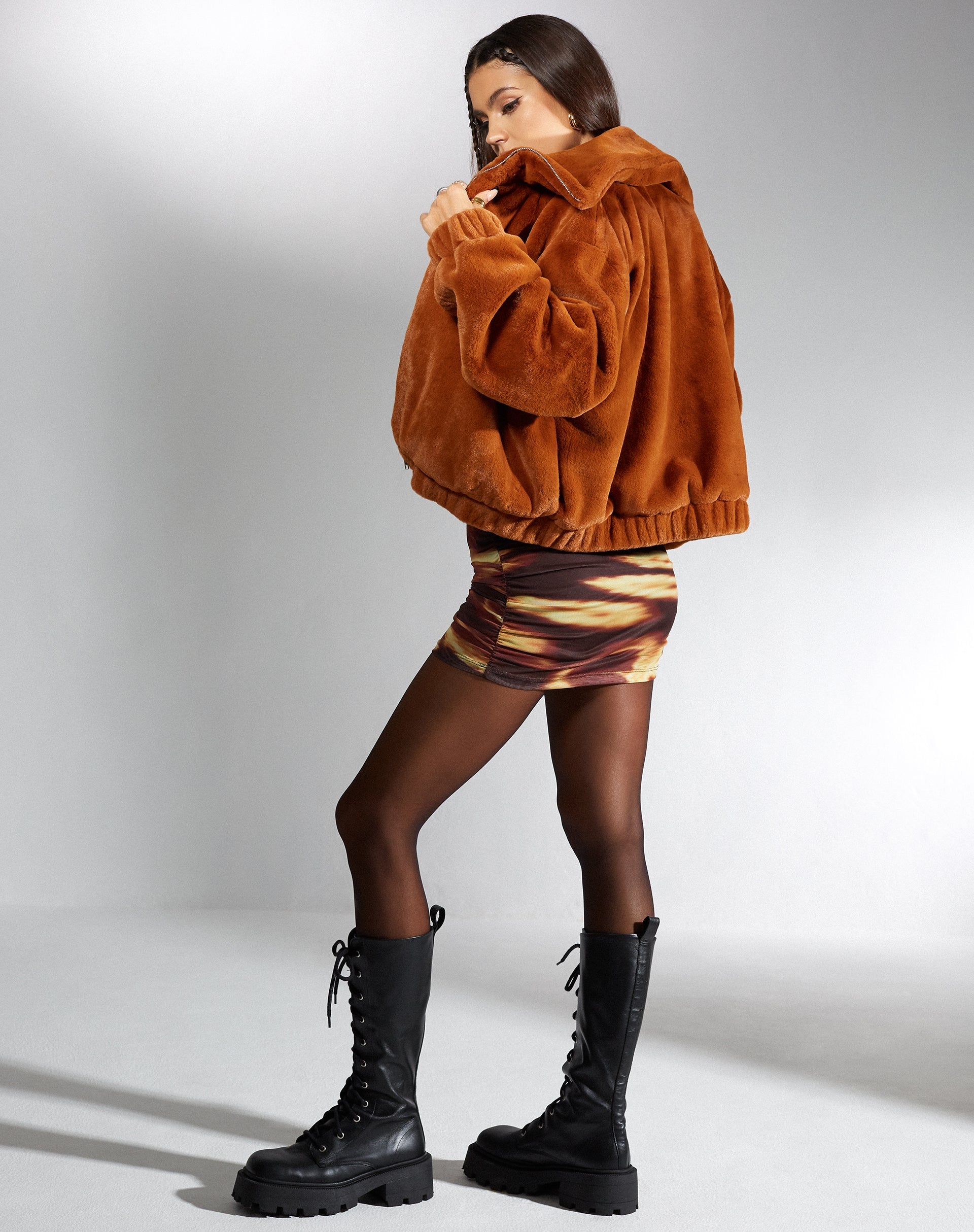 Image de MOTEL X IRIS Veste Atsa en marron