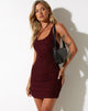 image de Ranti Bodycon Dress in Mesh Brown
