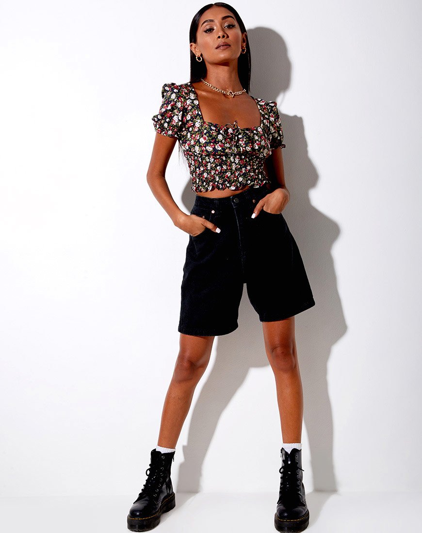 Image de Raquel Crop Top in Courtney Floral