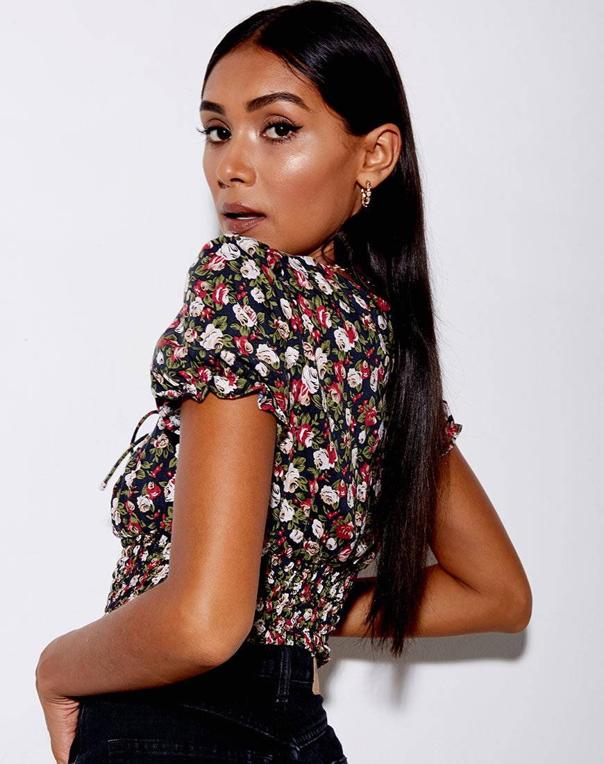 Image de Raquel Crop Top in Courtney Floral