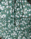 Champ floral vert