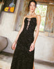 image de Rayuma Maxi Dress in Zebra Flock Black