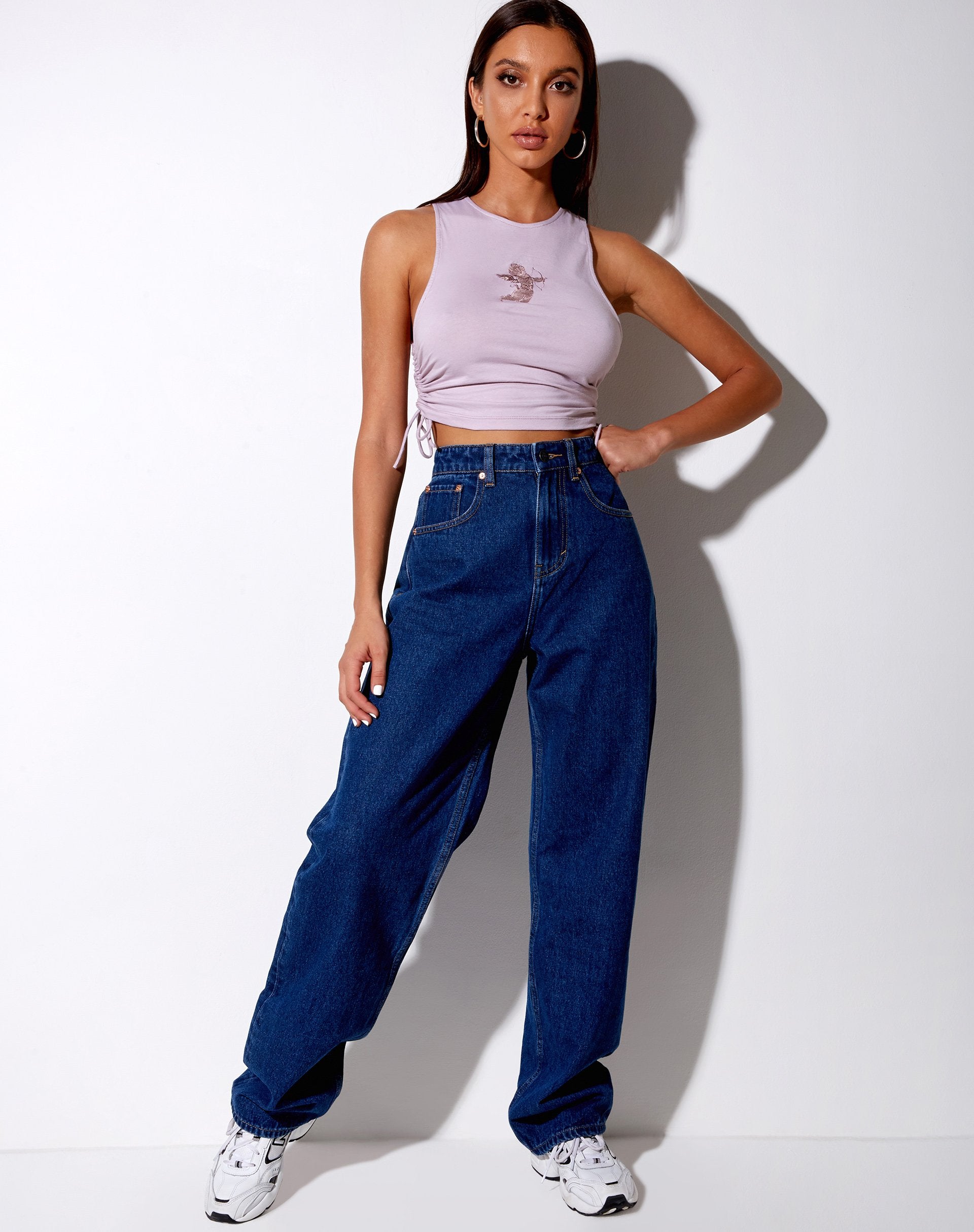Image de Raze Crop Top in Violet Cupid Embro