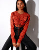 Image de Rean Crop Top in Satin Rose Copper