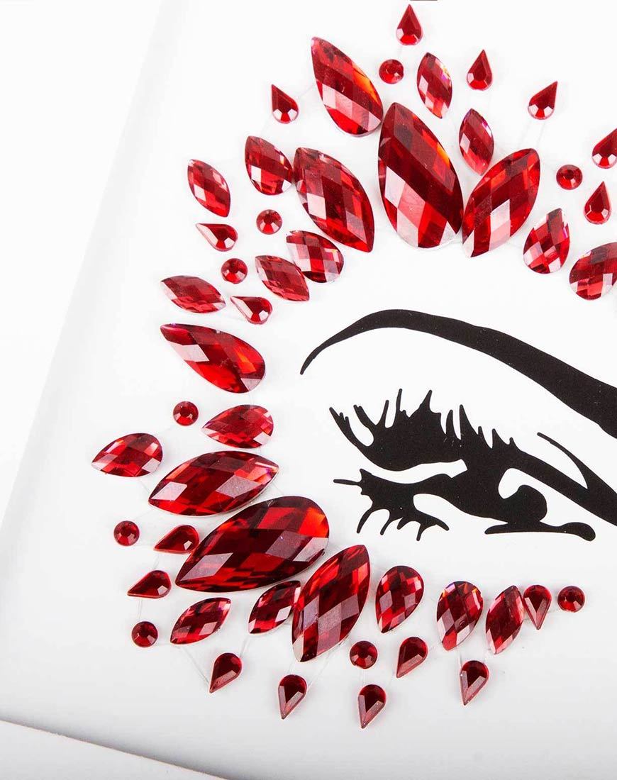 Diamant rouge Bijou de visage par Gypsy Shrine