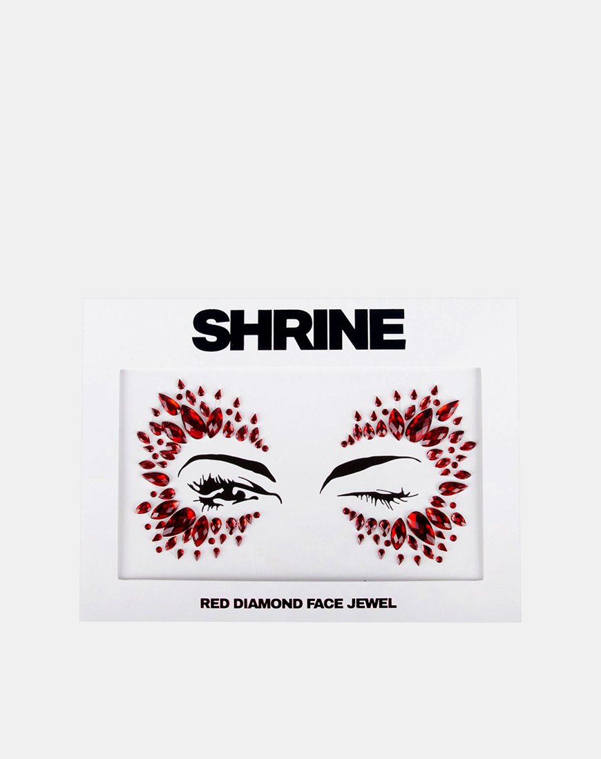 Diamant rouge Bijou de visage par Gypsy Shrine