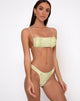 Image de Farida Bottom Bikini in Croc Green