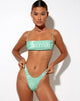 Image de Reema Tube Bikini Top in 70s Ripple Green