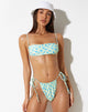 image de Reema Bikini Top in Ditsy Flower Lime Blue