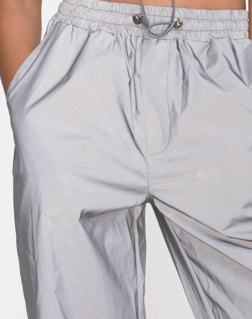 Image de marque de Beval Pantalon de jogging en argent réfléchissant