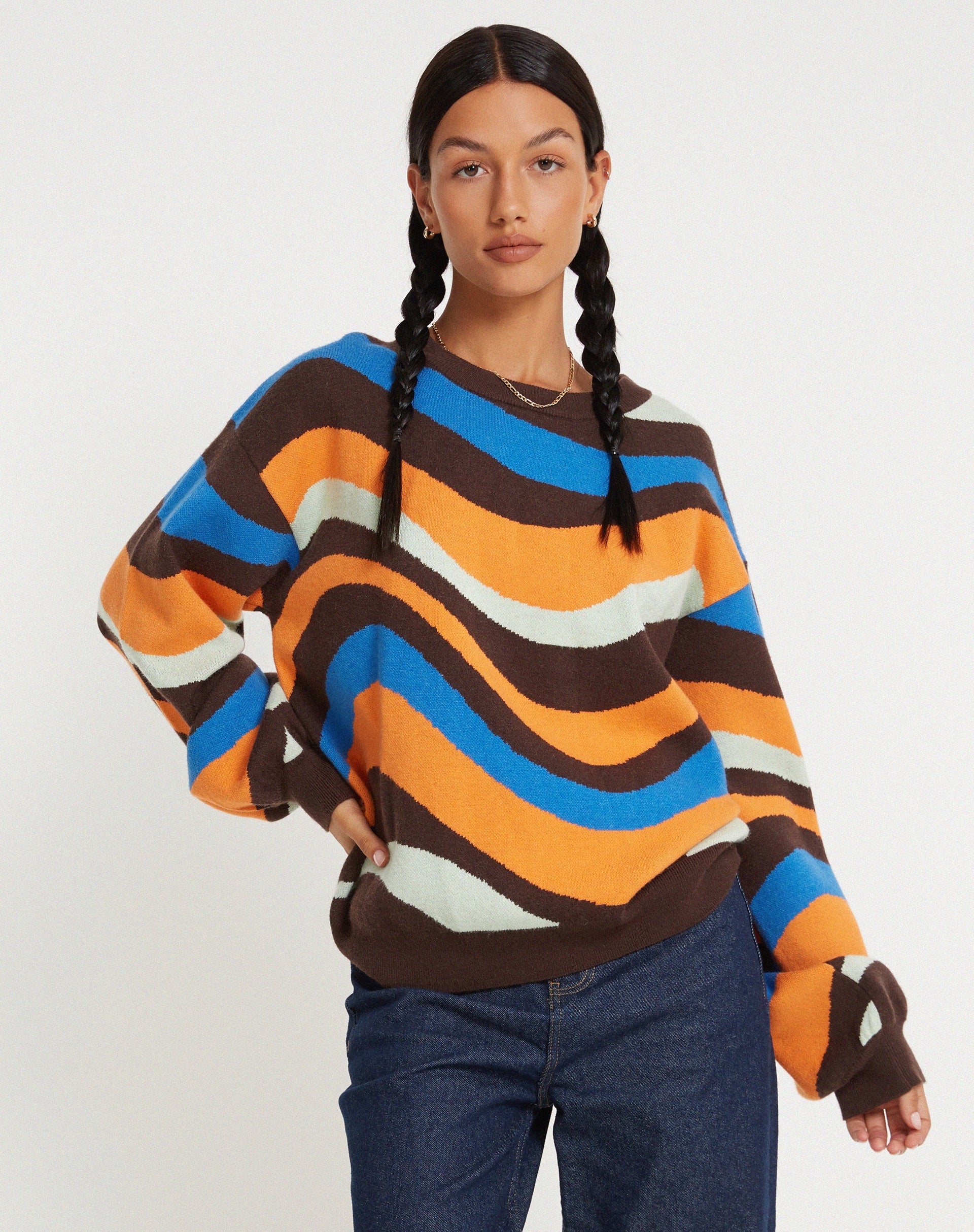Image de l'Ammaria Jumper en arc-en-ciel ondulé