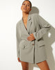 Image de Meva Blazer Dress in Green Beige