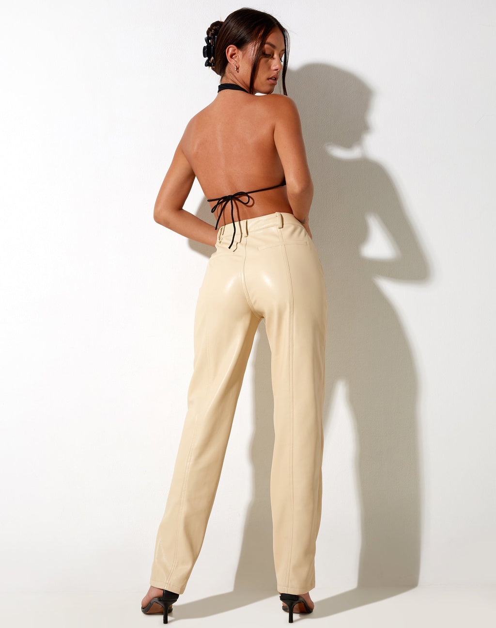 Pantalon Centa en PU Butter