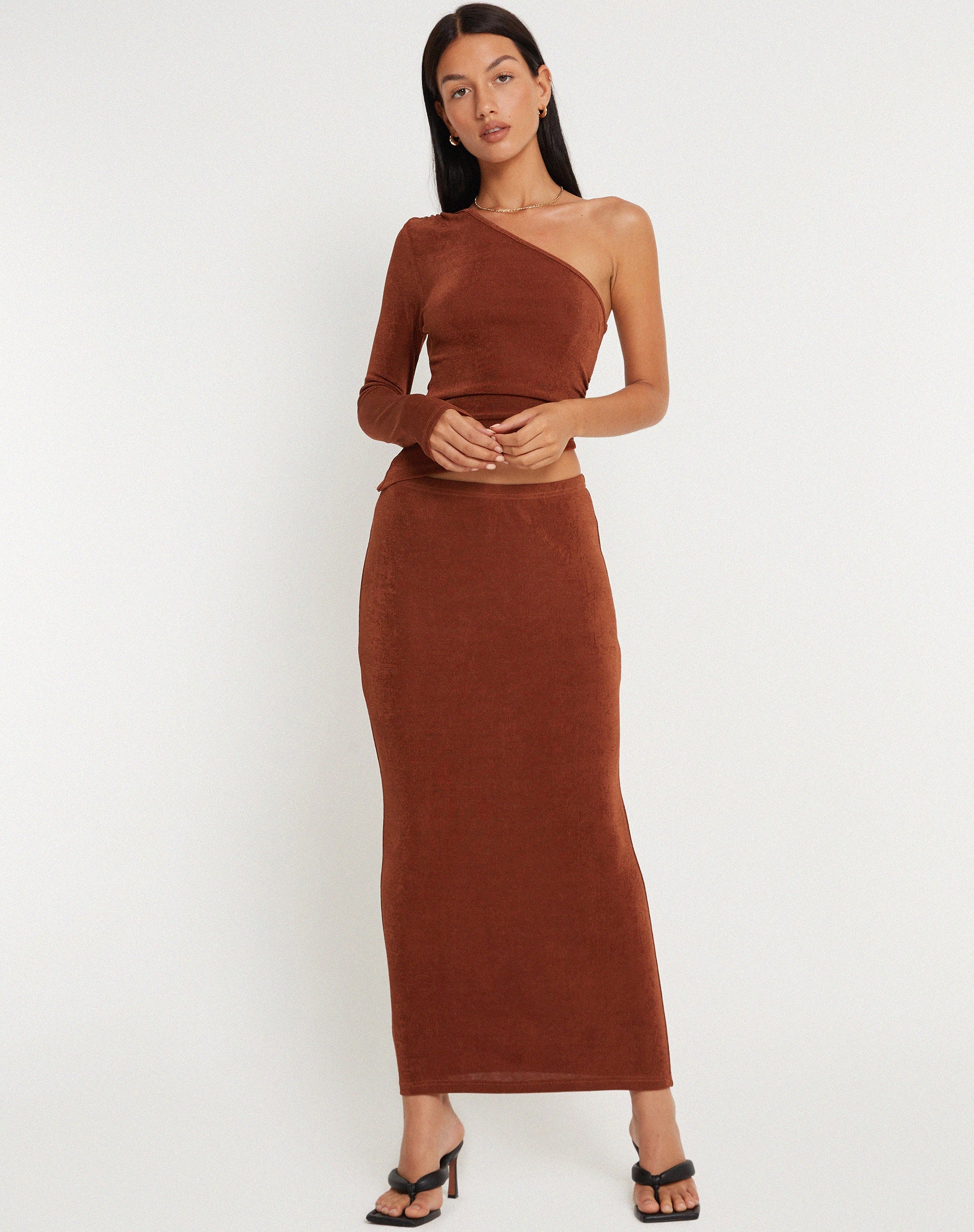 image de Tulus Maxi Skirt in Coffee Bean