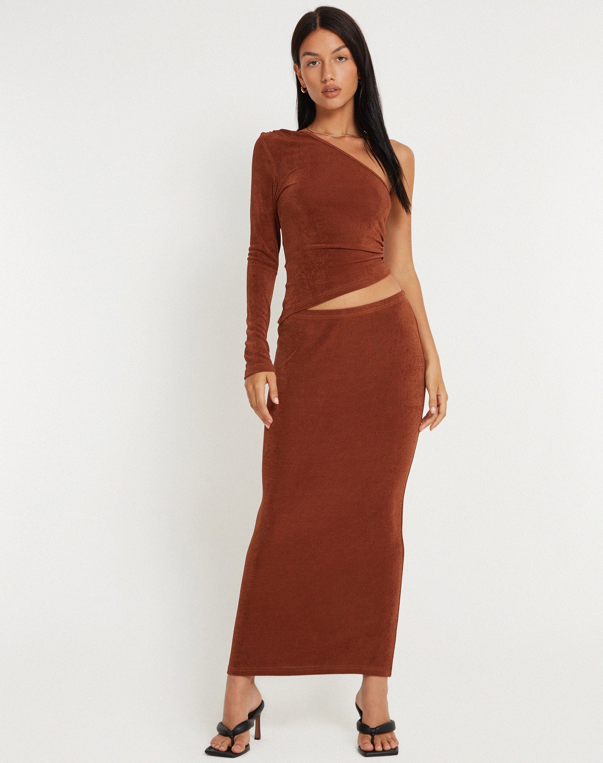 image de Tulus Maxi Skirt in Coffee Bean