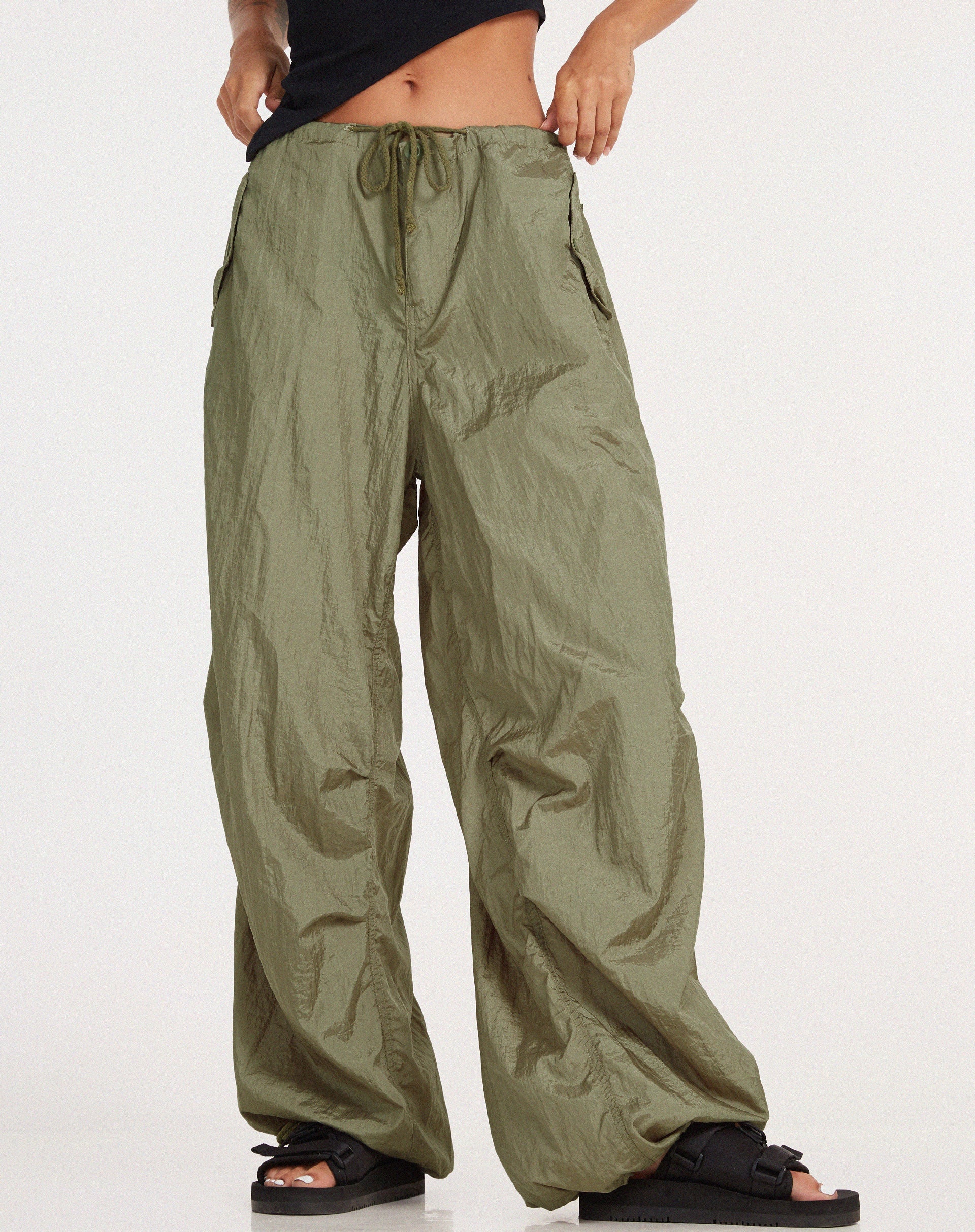 Image du pantalon Chute en Parachute Silver Green