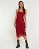 Image de Dulcia Midi Dress in Burgundy