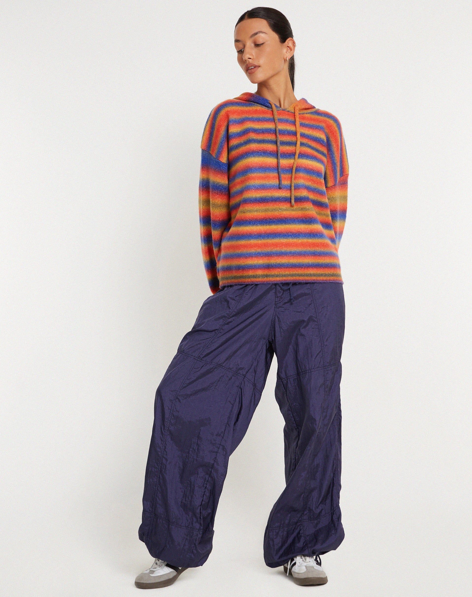 image de Ehsan Hoodie in Red Mix Stripe