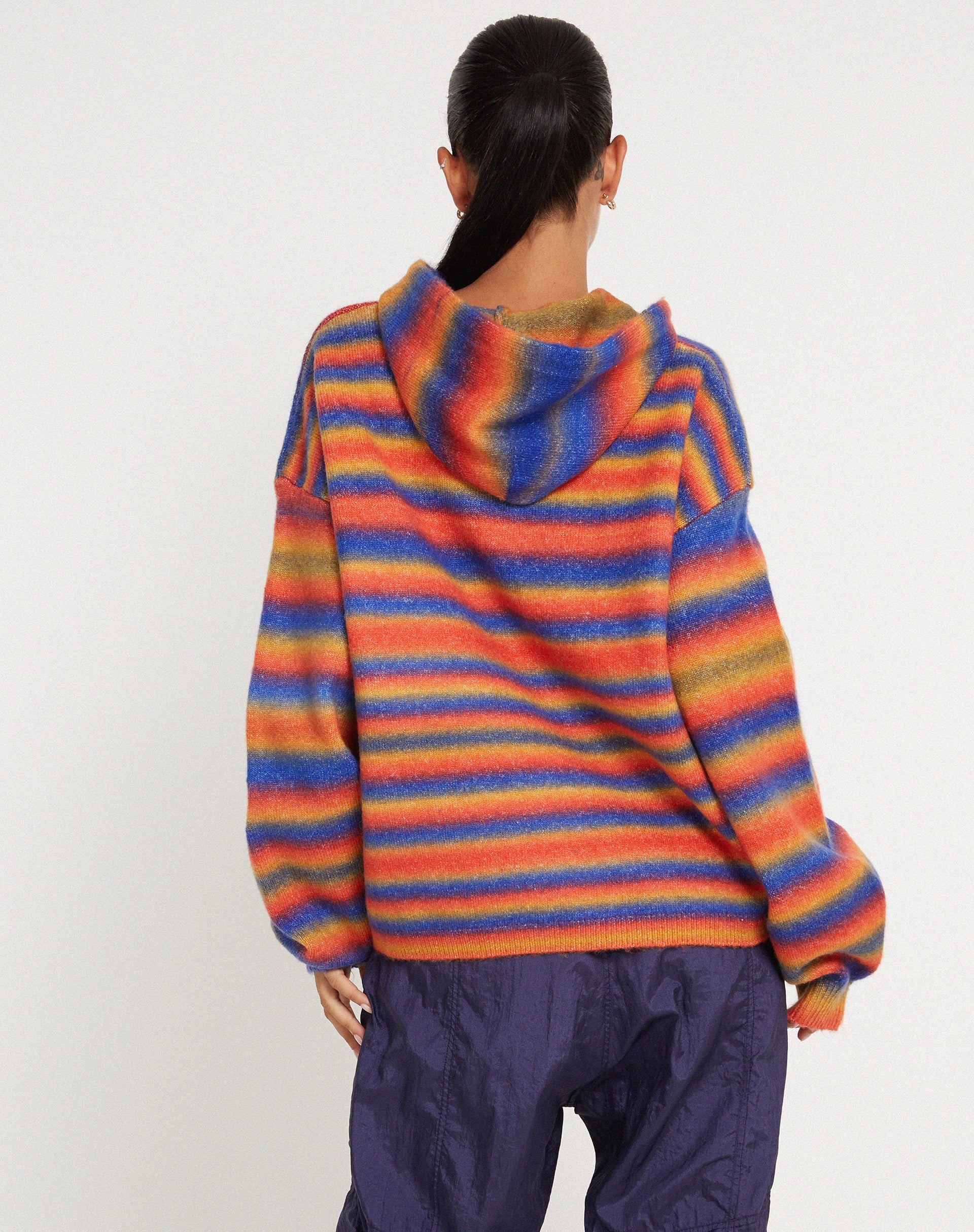 image de Ehsan Hoodie in Red Mix Stripe