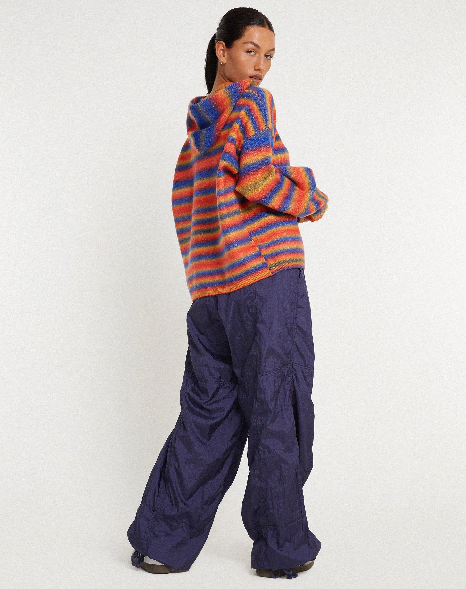 image de Ehsan Hoodie in Red Mix Stripe