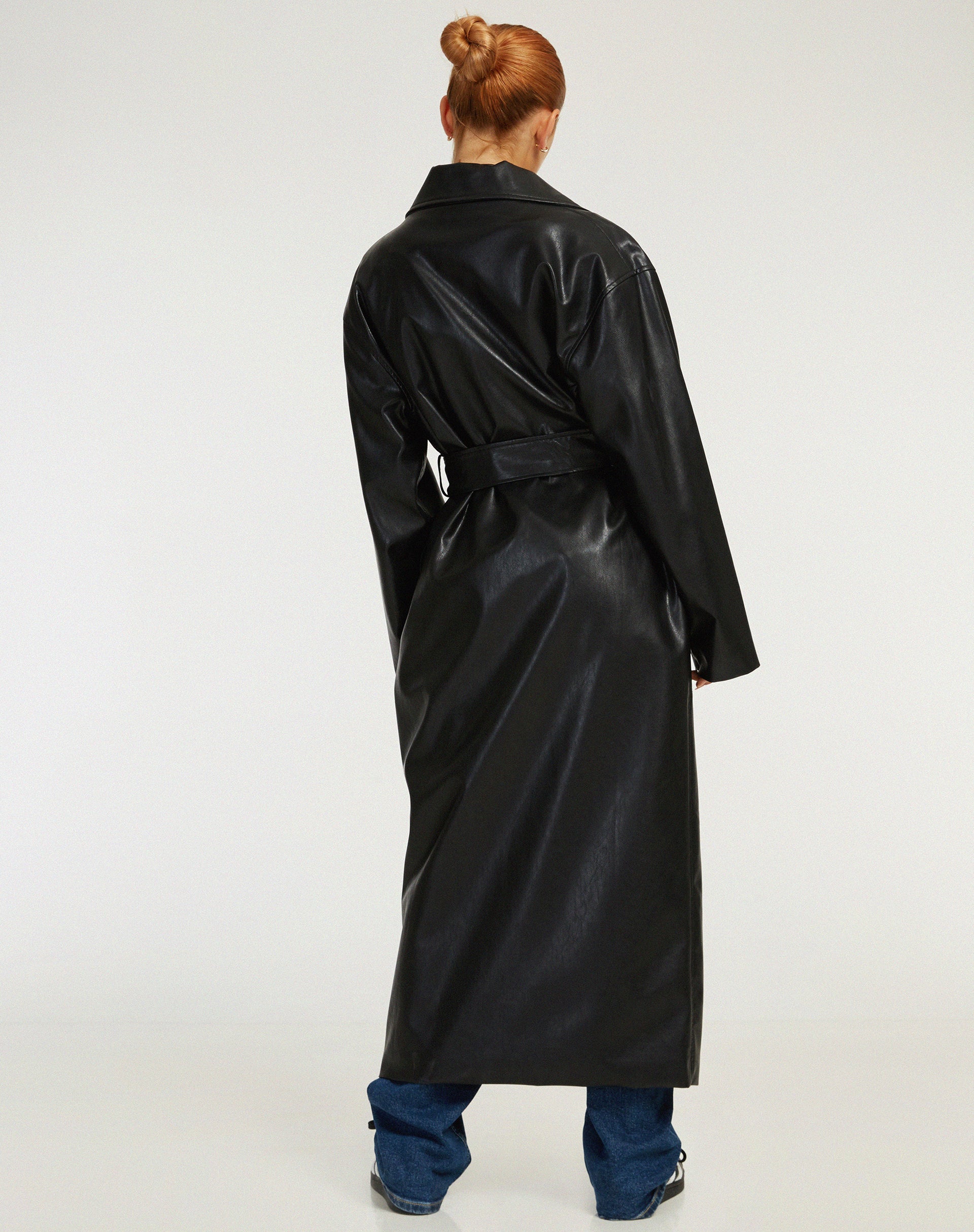 Image de Ejo Trench Coat en PU noir