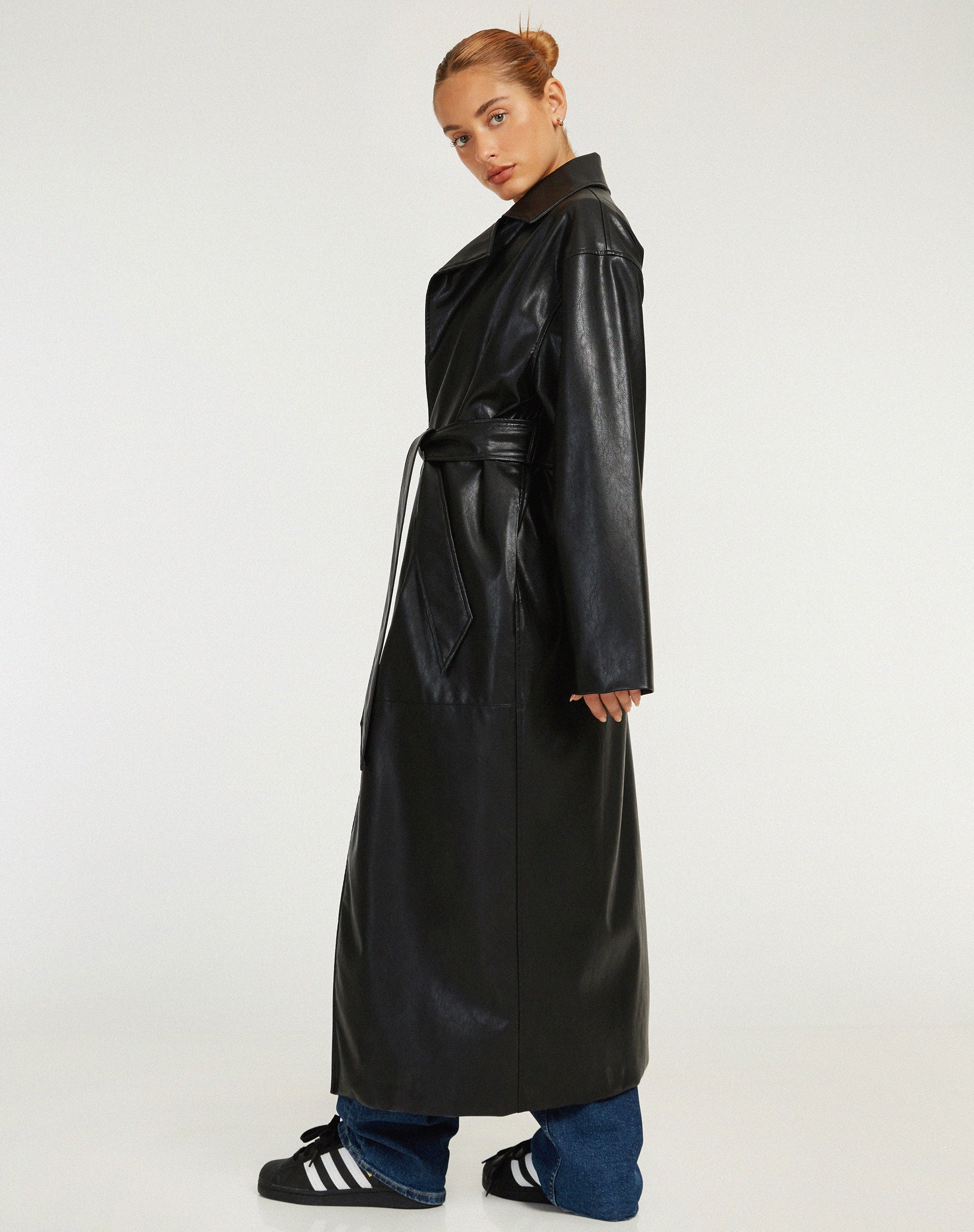 Image de Ejo Trench Coat en PU noir