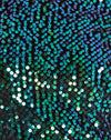 Paillettes vertes irisées