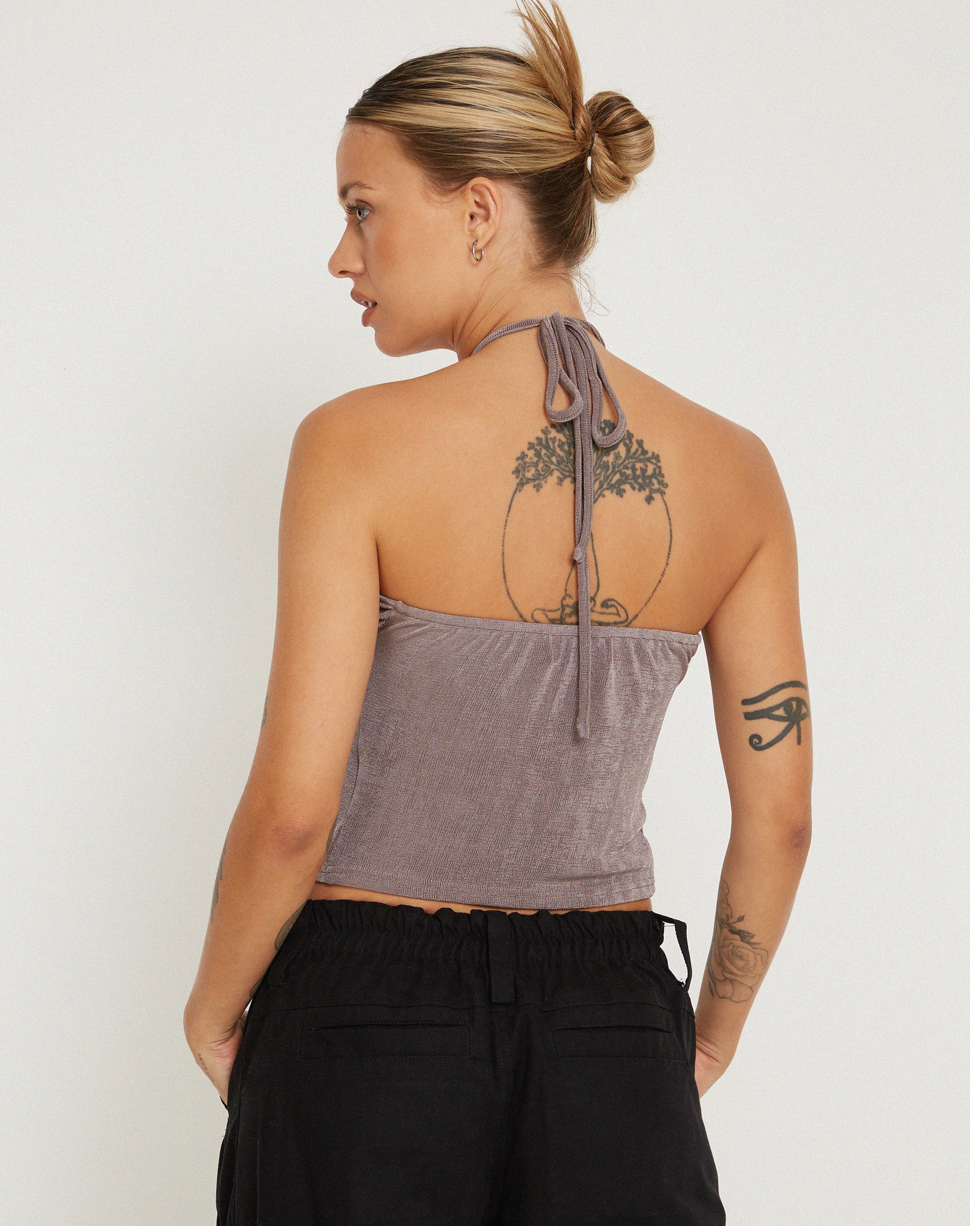 Image de Hiriko Halter Top in Charcoal