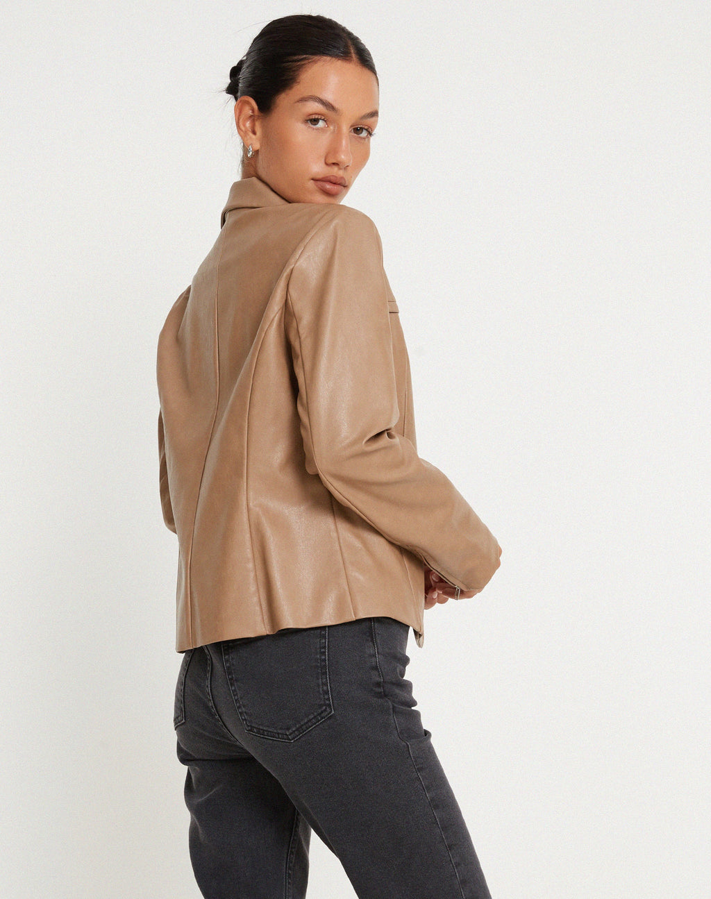 Veste Jaga en PU Tan