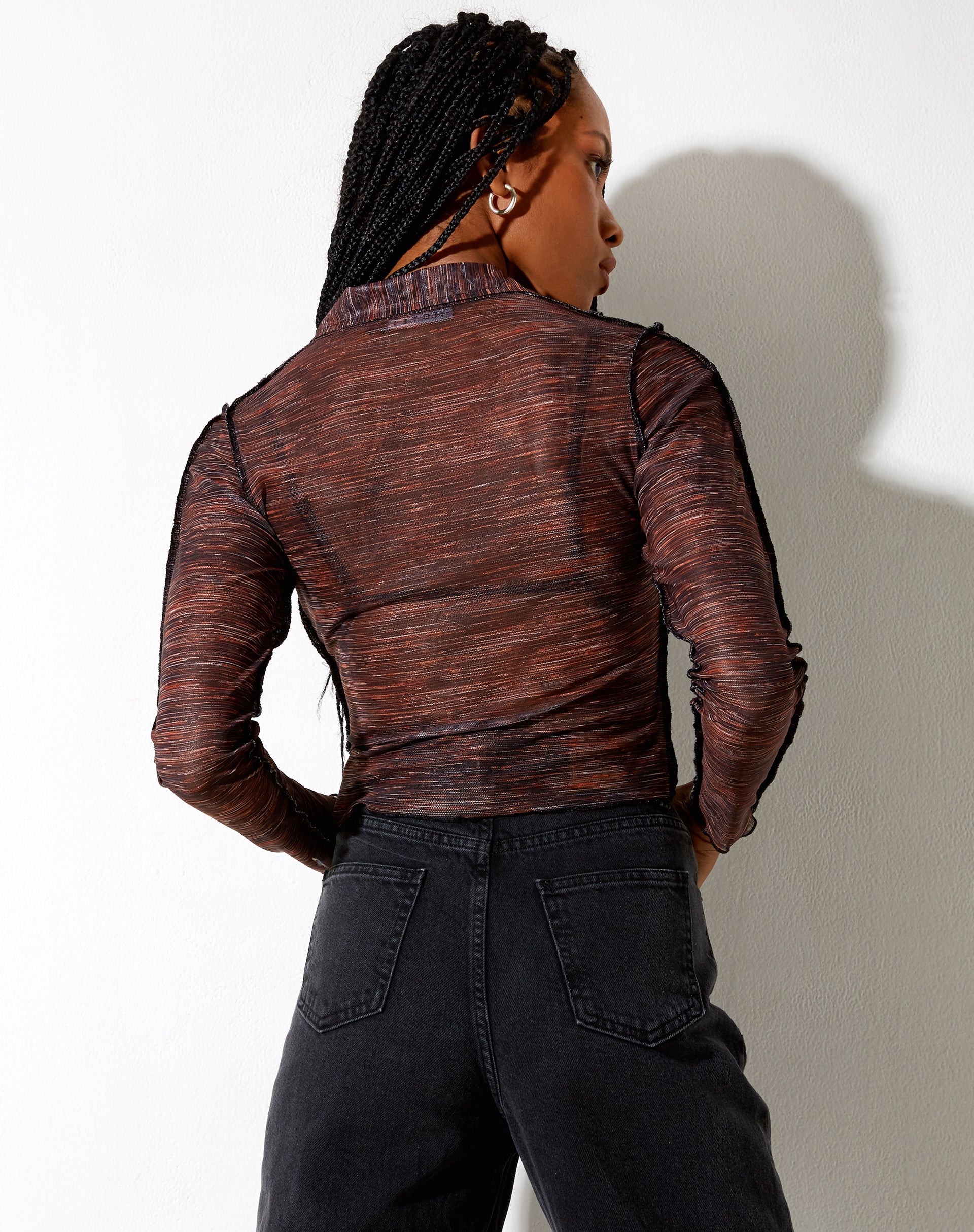 Image de la chemise Keera en Summer Rays Brown