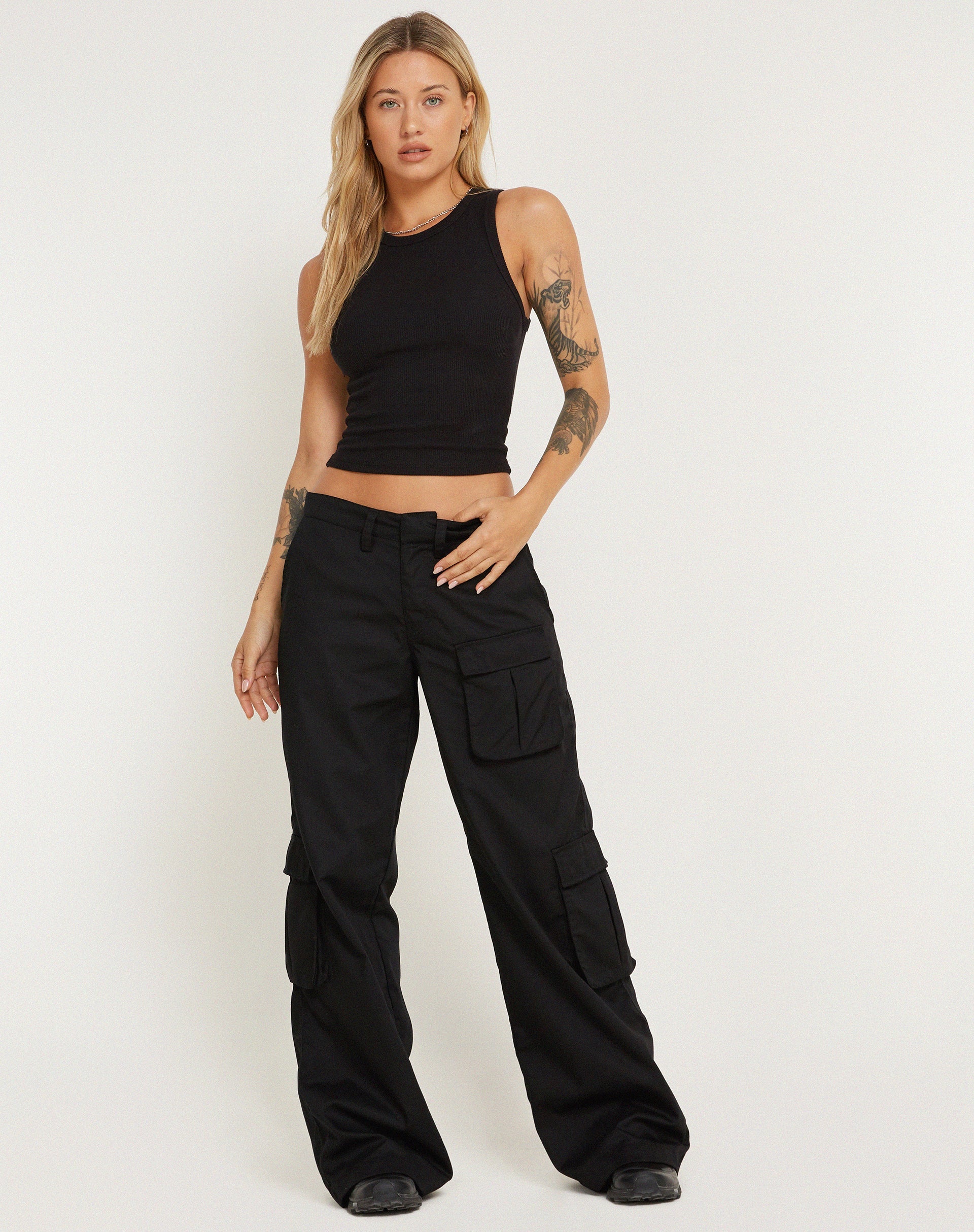Image de Lovis Cargo Trouser en noir