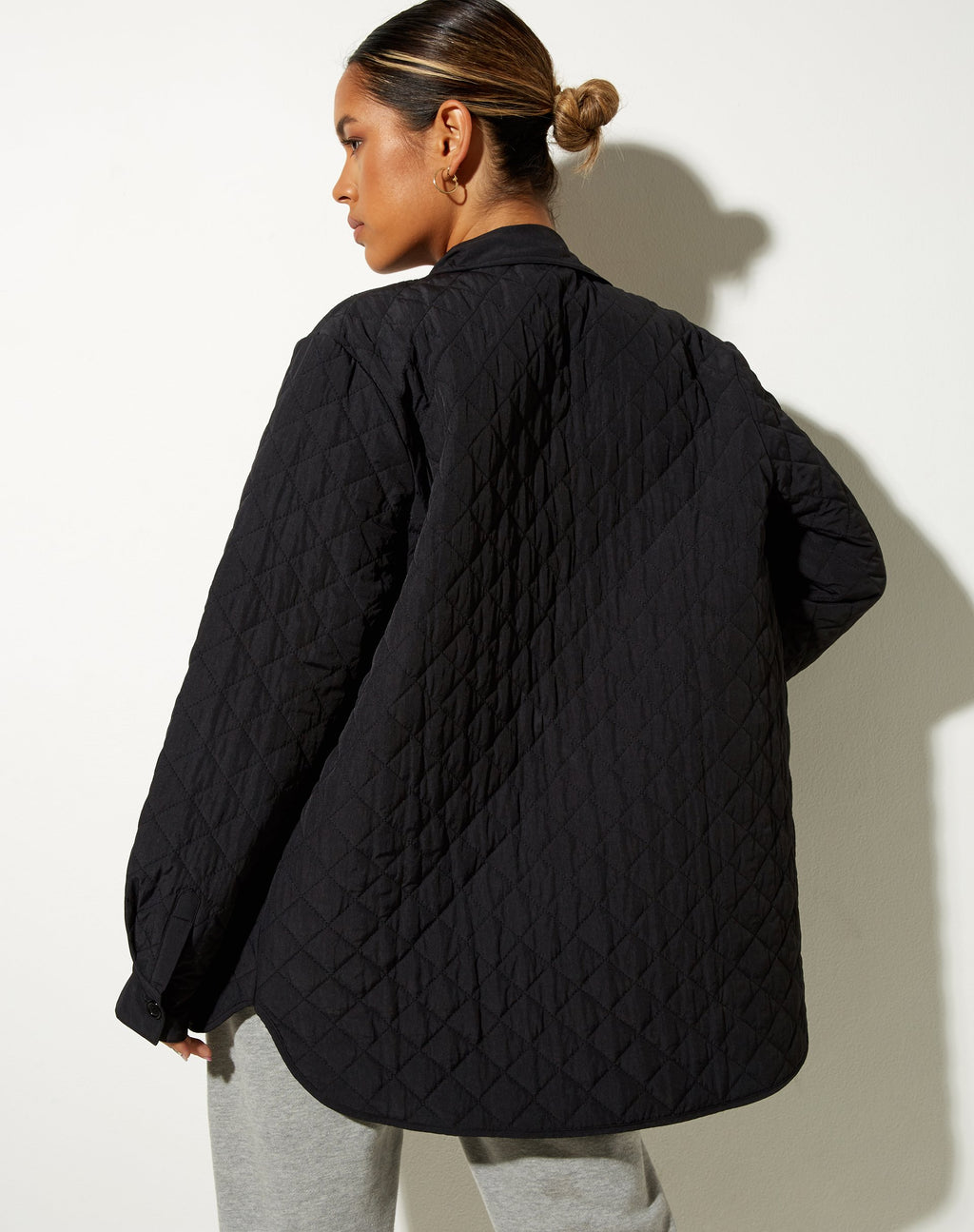 Chemise Marcel, noir matelassé