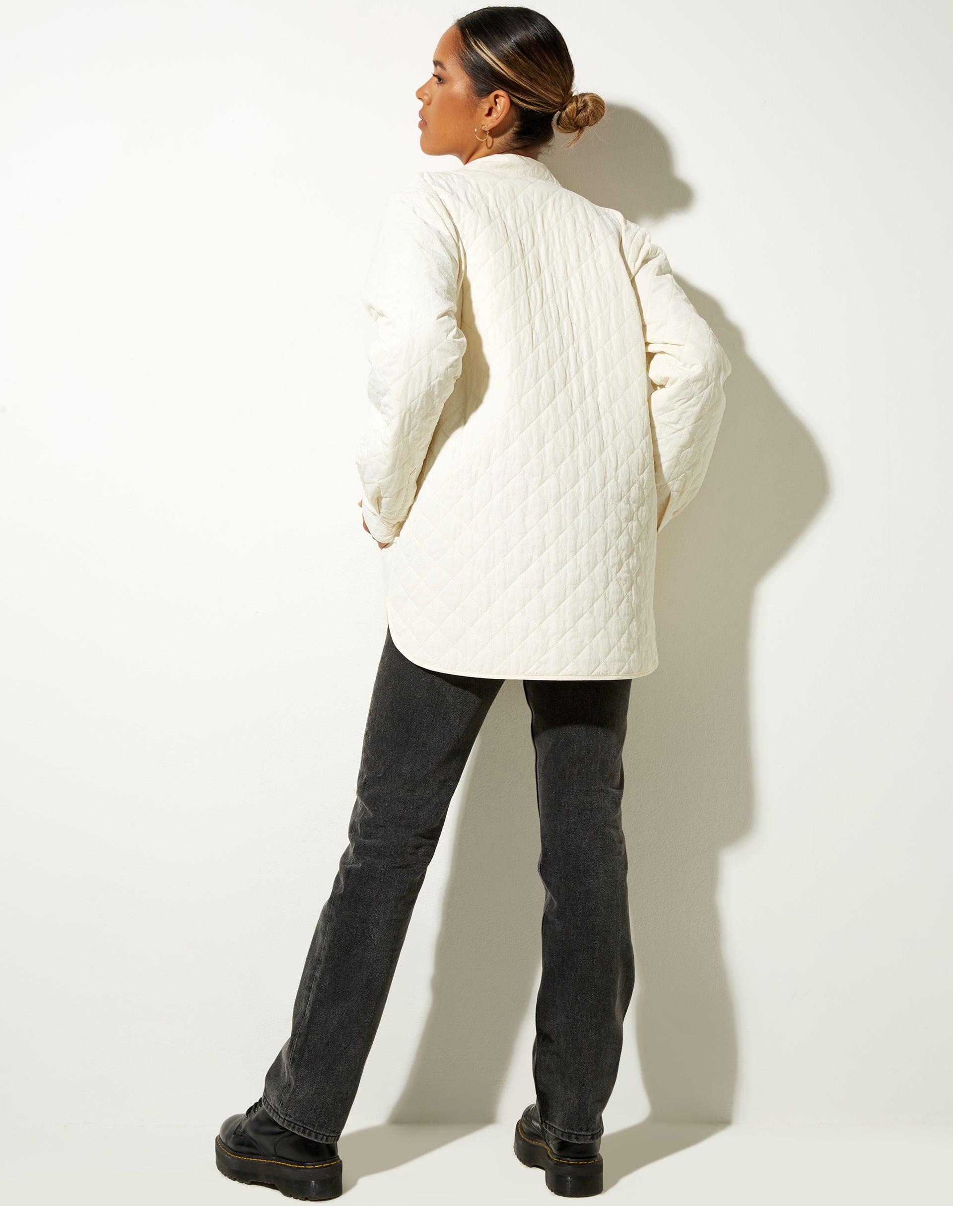 Image de Marcel Shirt in Quilted Warm White
