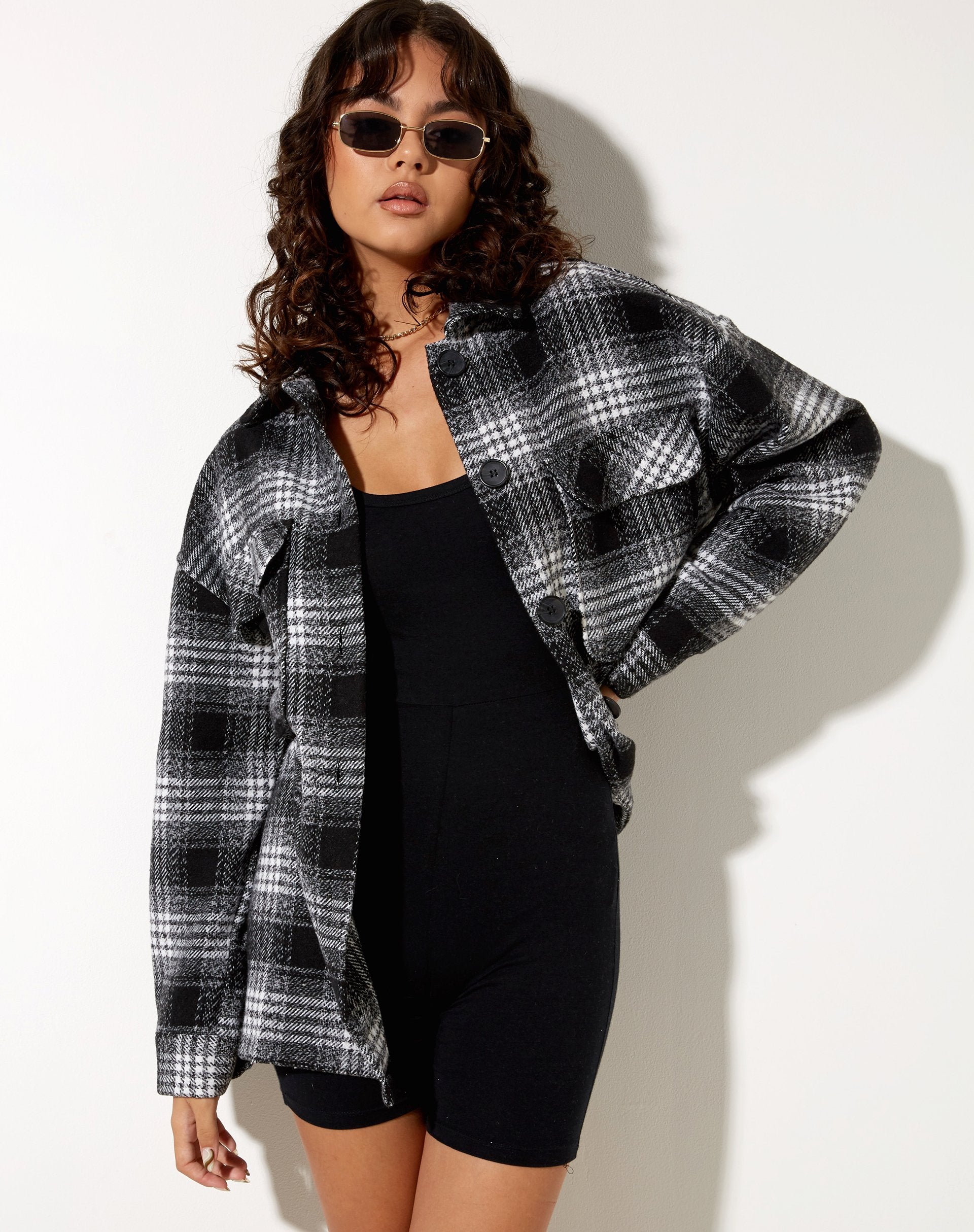 Image de Marcella Shirt in Check Black