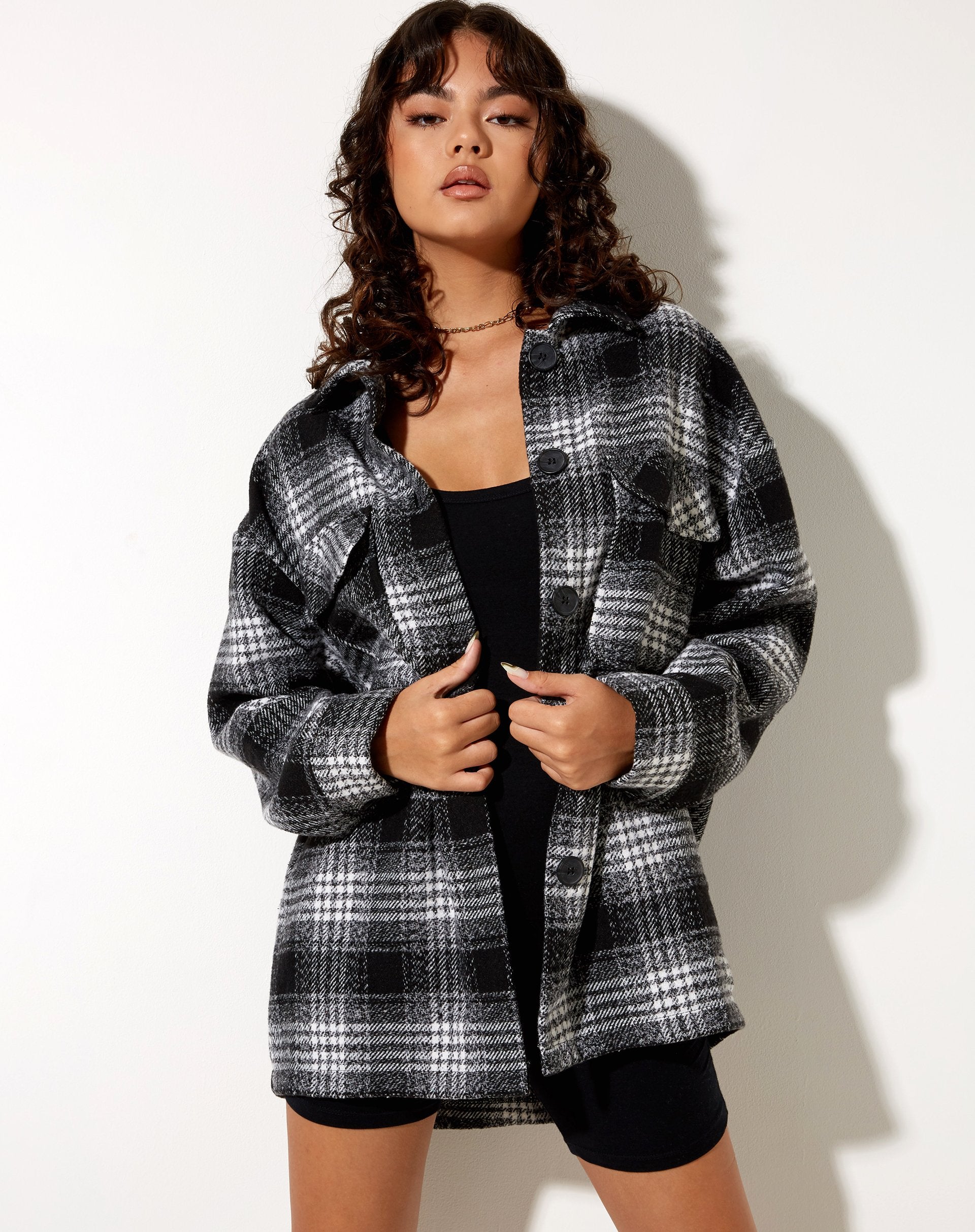 Image de Marcella Shirt in Check Black