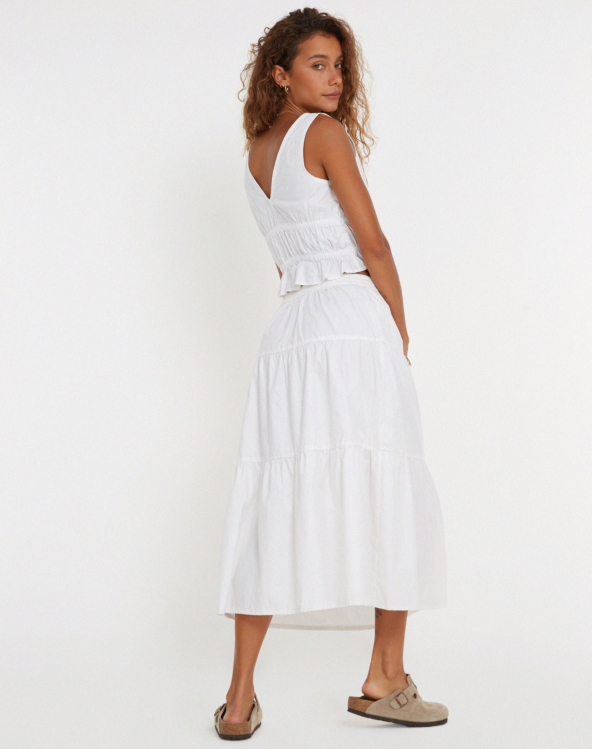 image de Jupe Midaxi en blanc