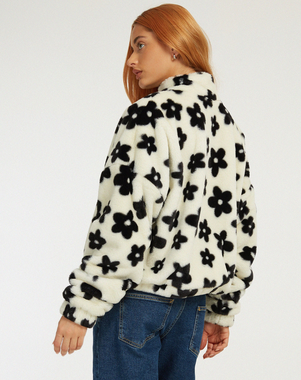 Veste Nero en blanc de marguerite et noir