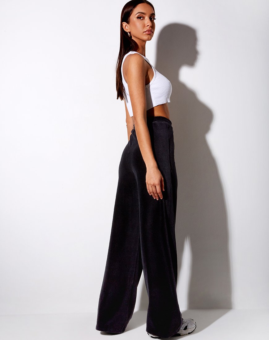 Image de Obeli Trouser in Rib Black