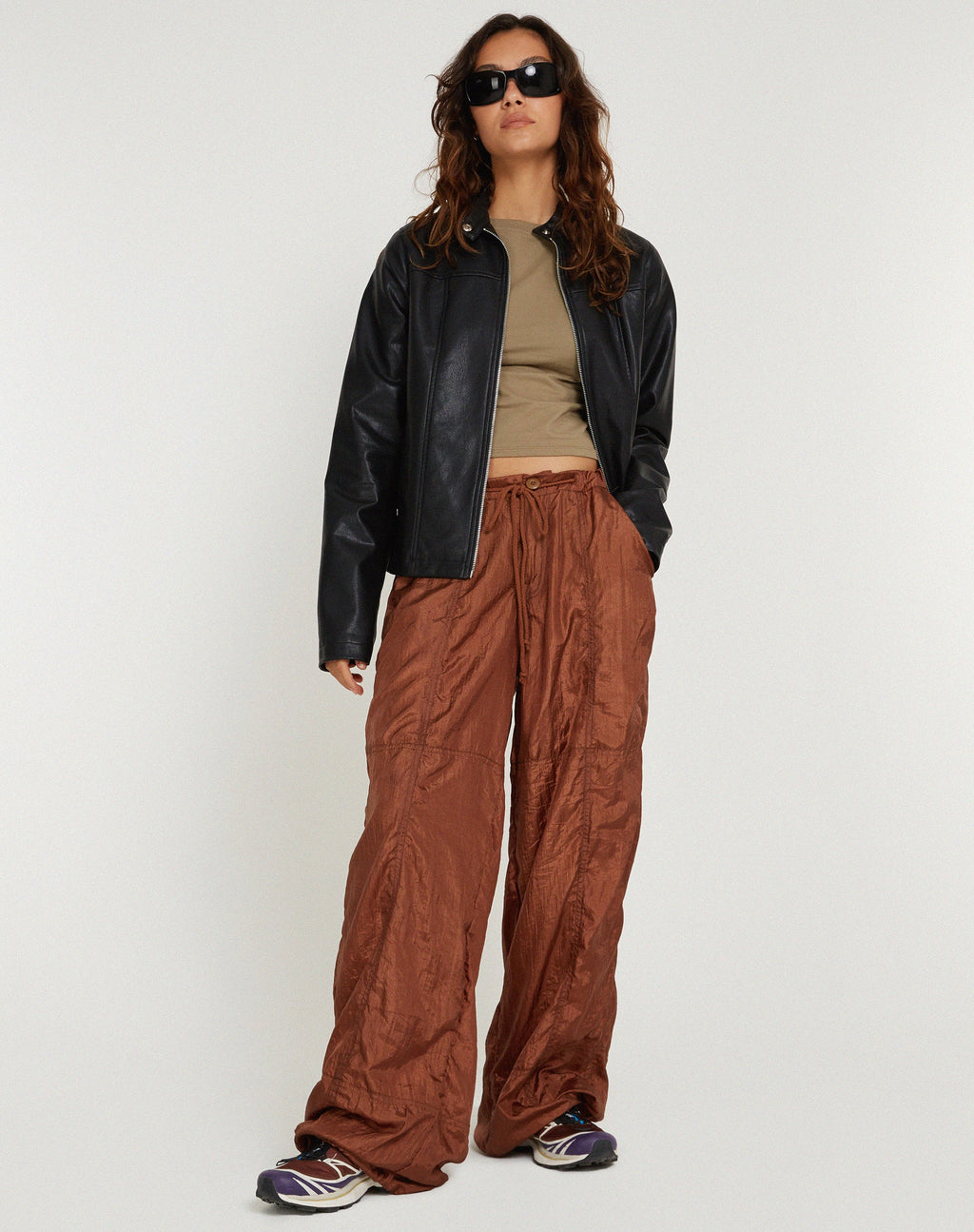 Pantalon Phil en Parachute Brown