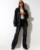 Image de Jeans Relaxed Bootleg en noir Grunge