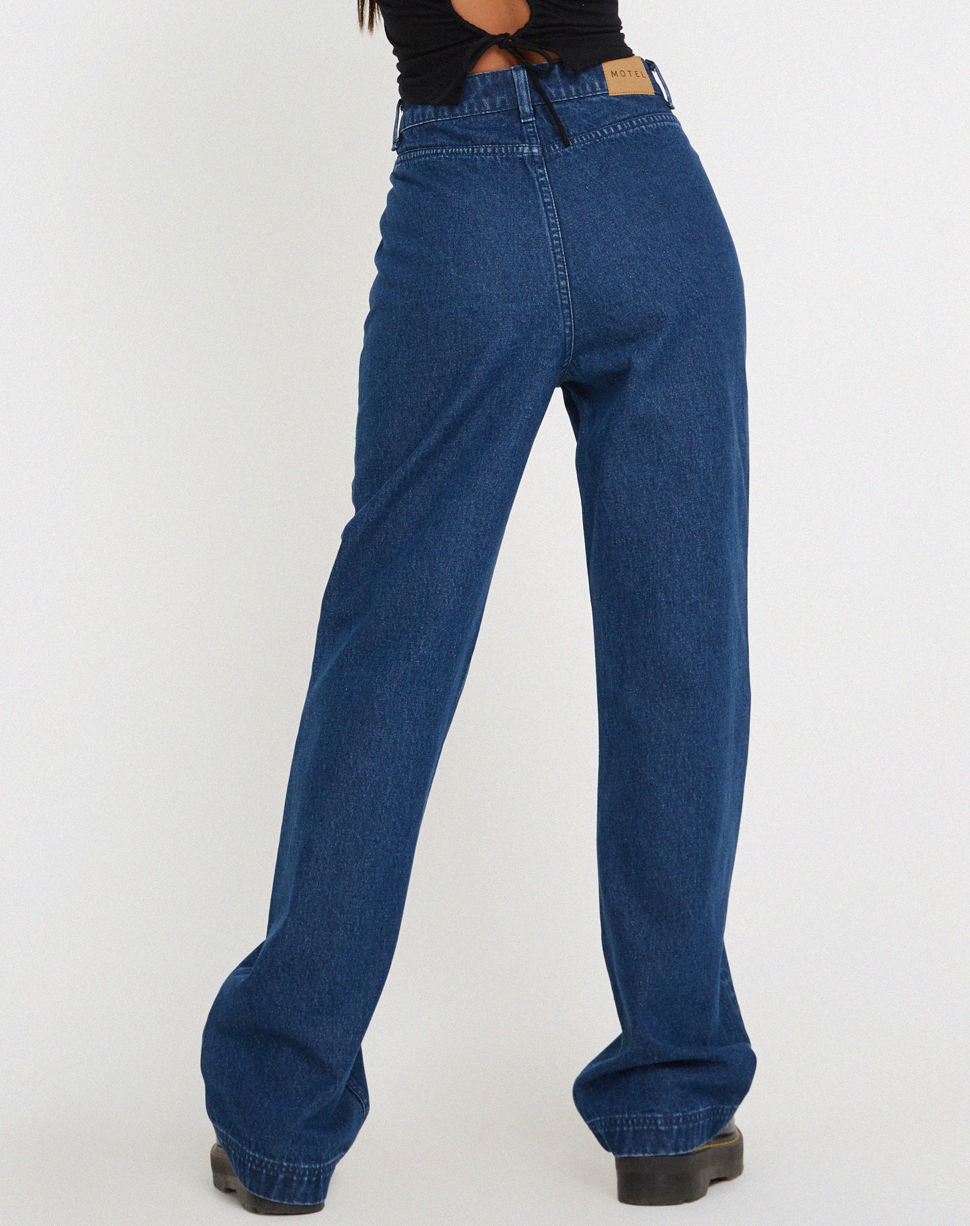 Image de Retro Pocket Flare Jeans in 90's Indigo