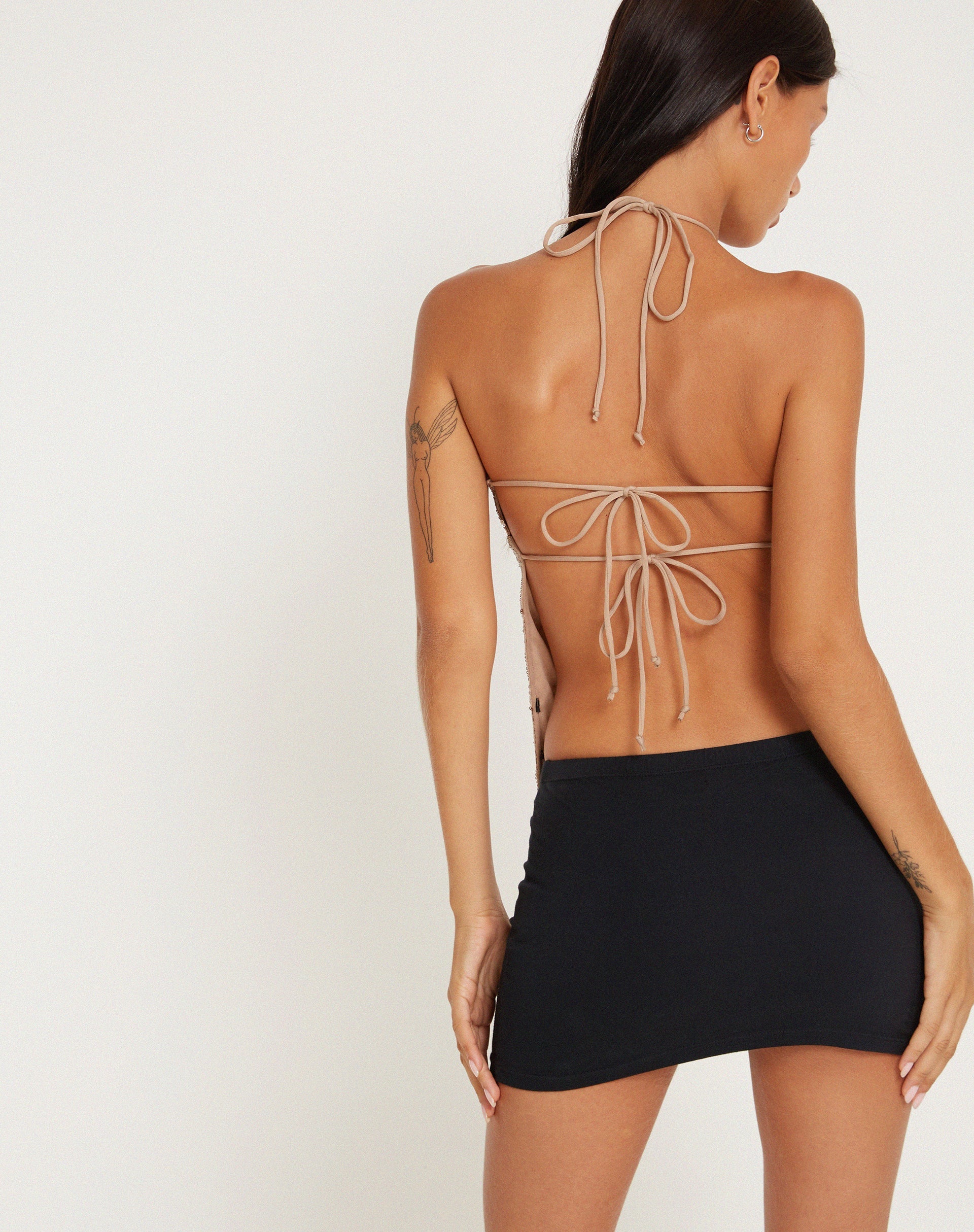 Image de Runi Butterfly Top in Sequin Light Bronze