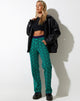 Image du pantalon Sabila en vert et bleu tourbillonnant