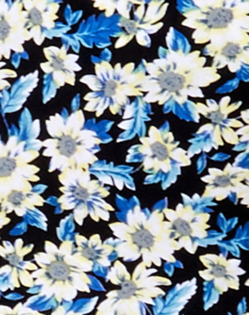 Image de la jupe longue Sayan en bleu aster