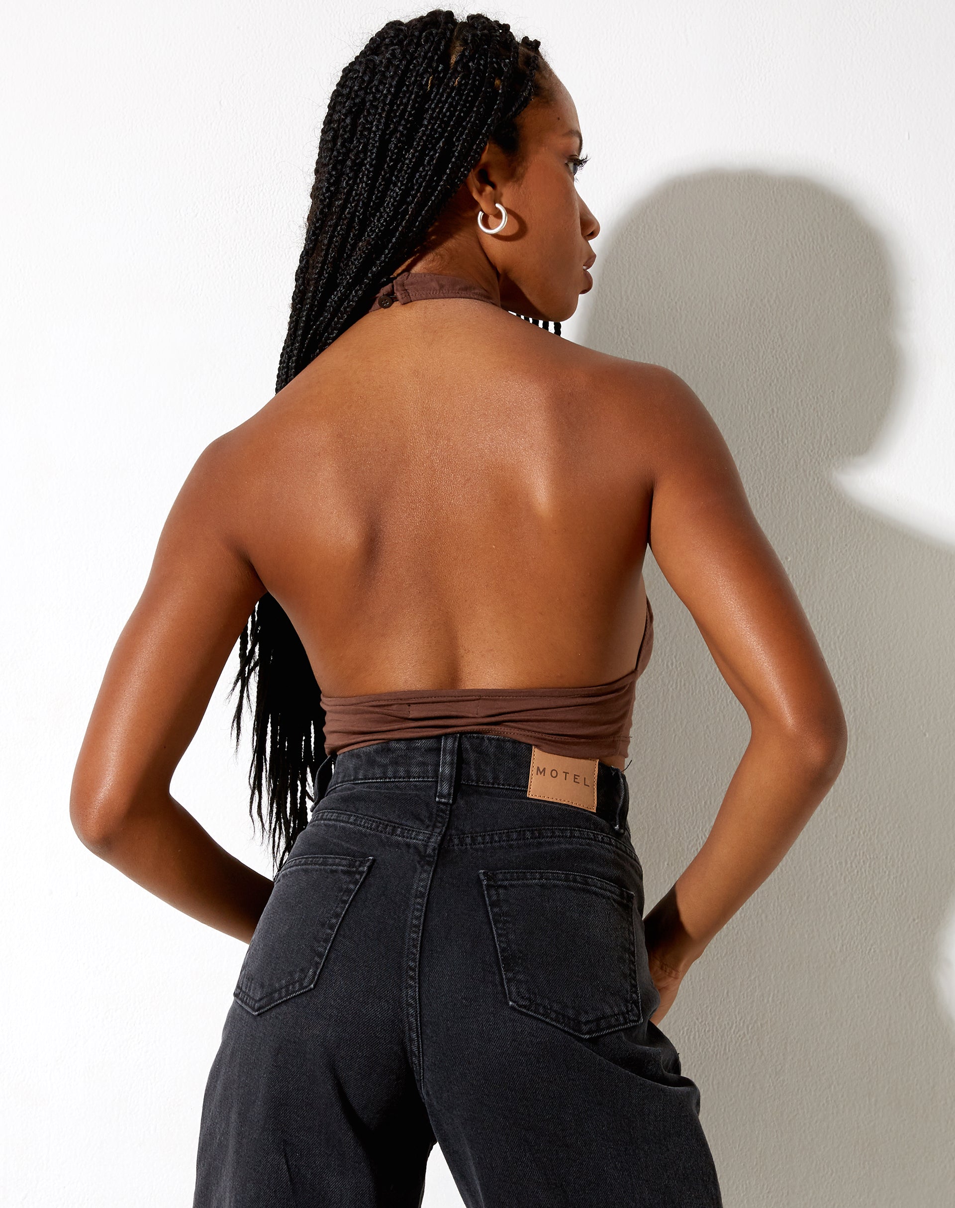 Image de Silta Crop Top in Deep Mahagony