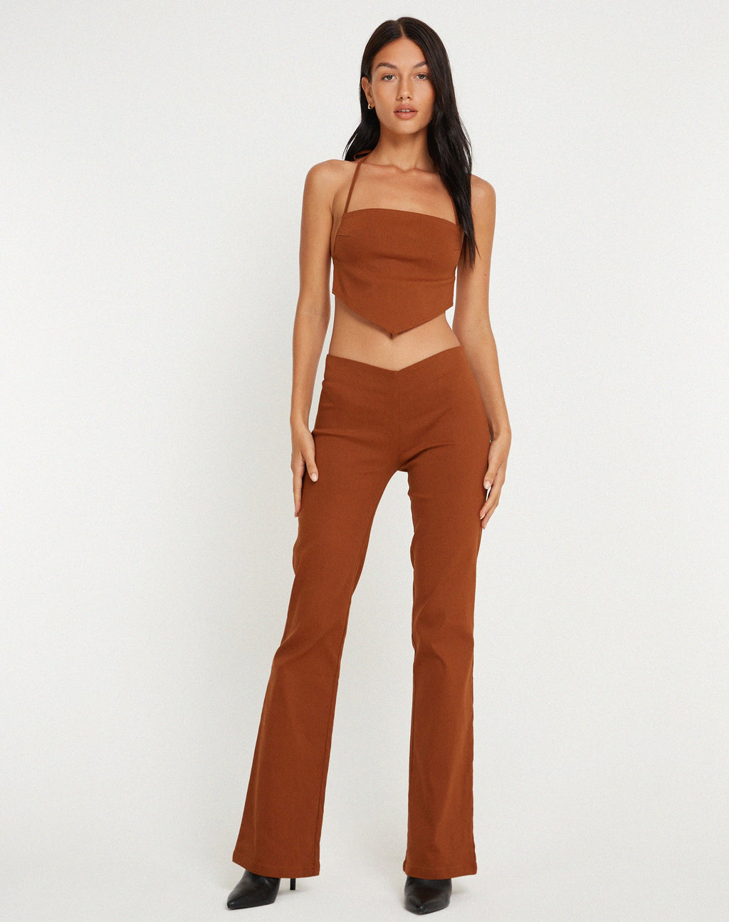 Pantalon Zirnia en grain de café
