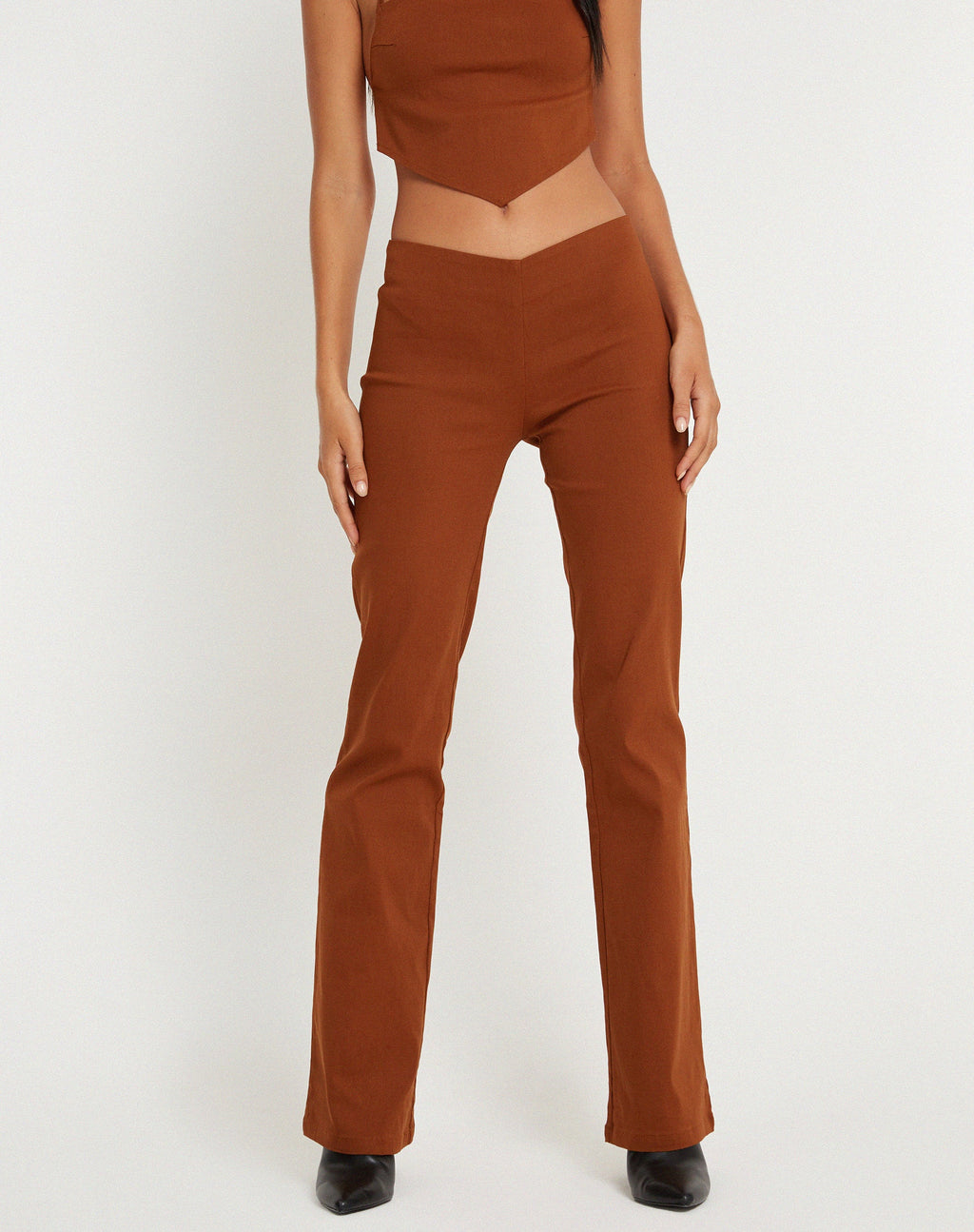 Pantalon Zirnia en grain de café
