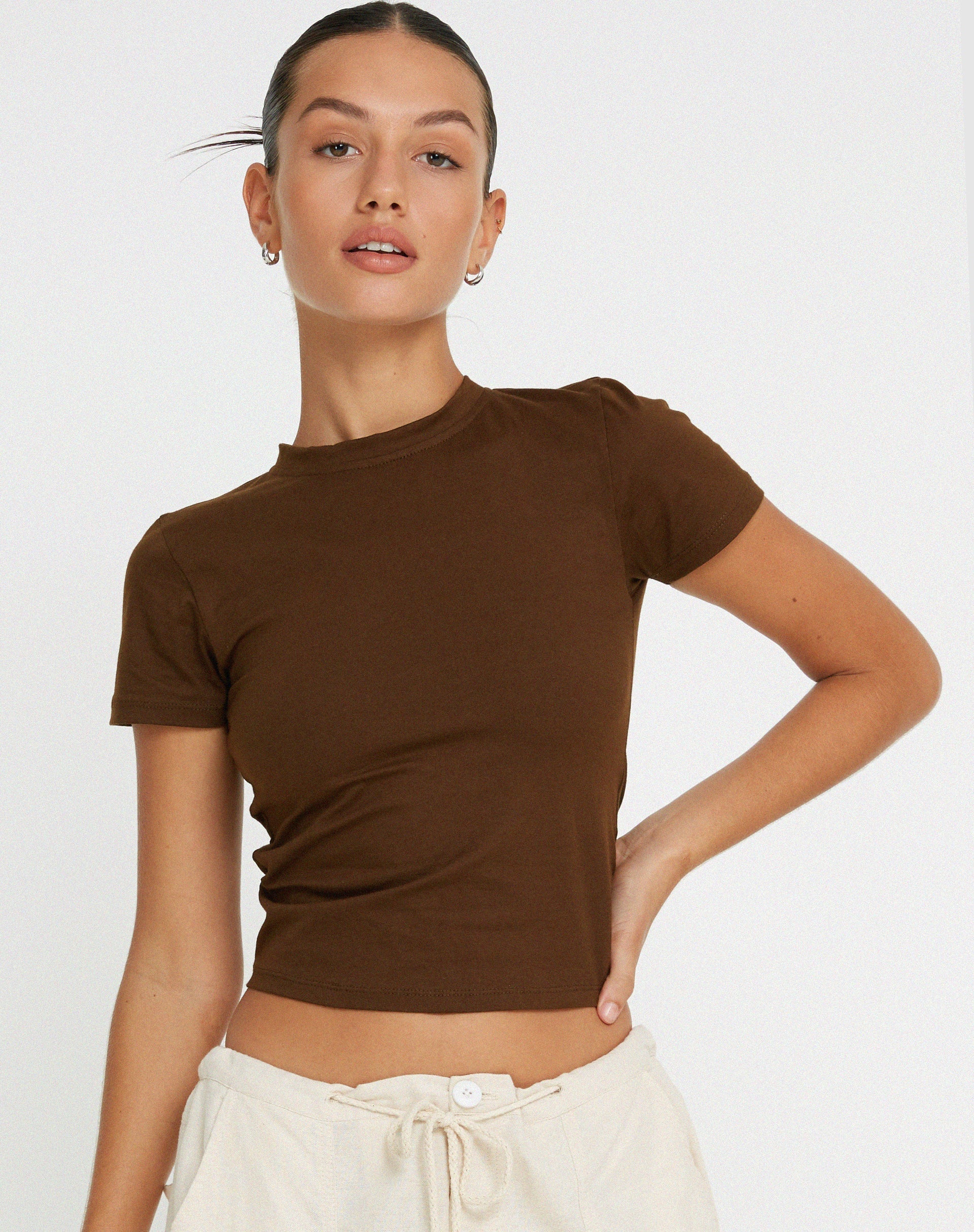 image de Surtie Crop Top in Cocoa