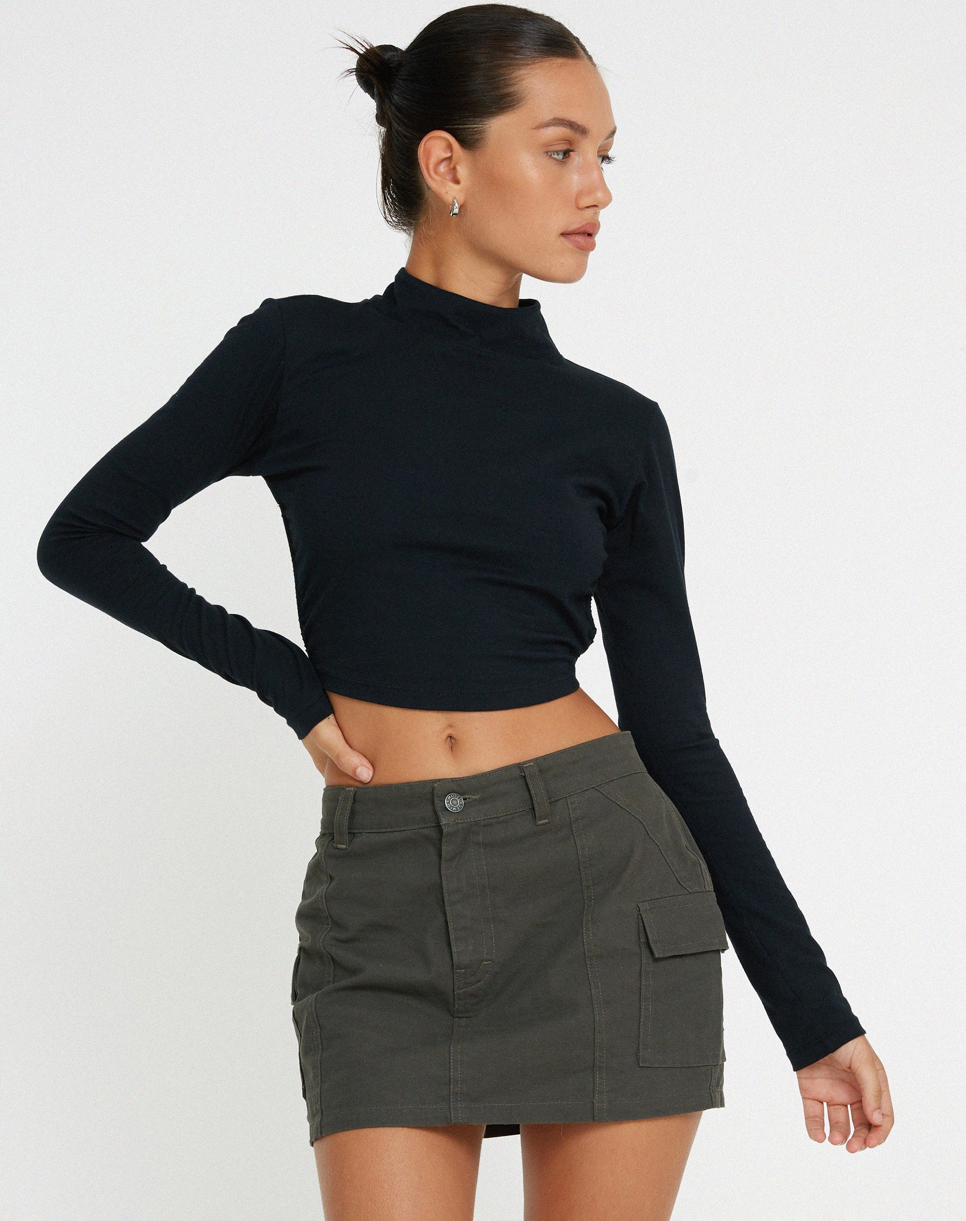 Image de Quelia Crop Top in Black