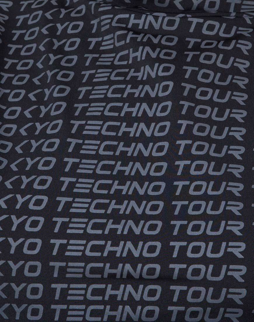 Image de Rhala Crop Top in Tokyo Techno Tour Black